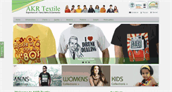 Desktop Screenshot of akrtextile.com